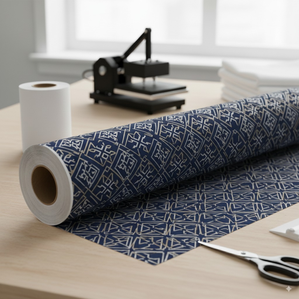 Impresión DTF faqs rollos de dtf en una mesa