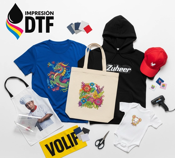 Impresión DTF personalización textil con calidad